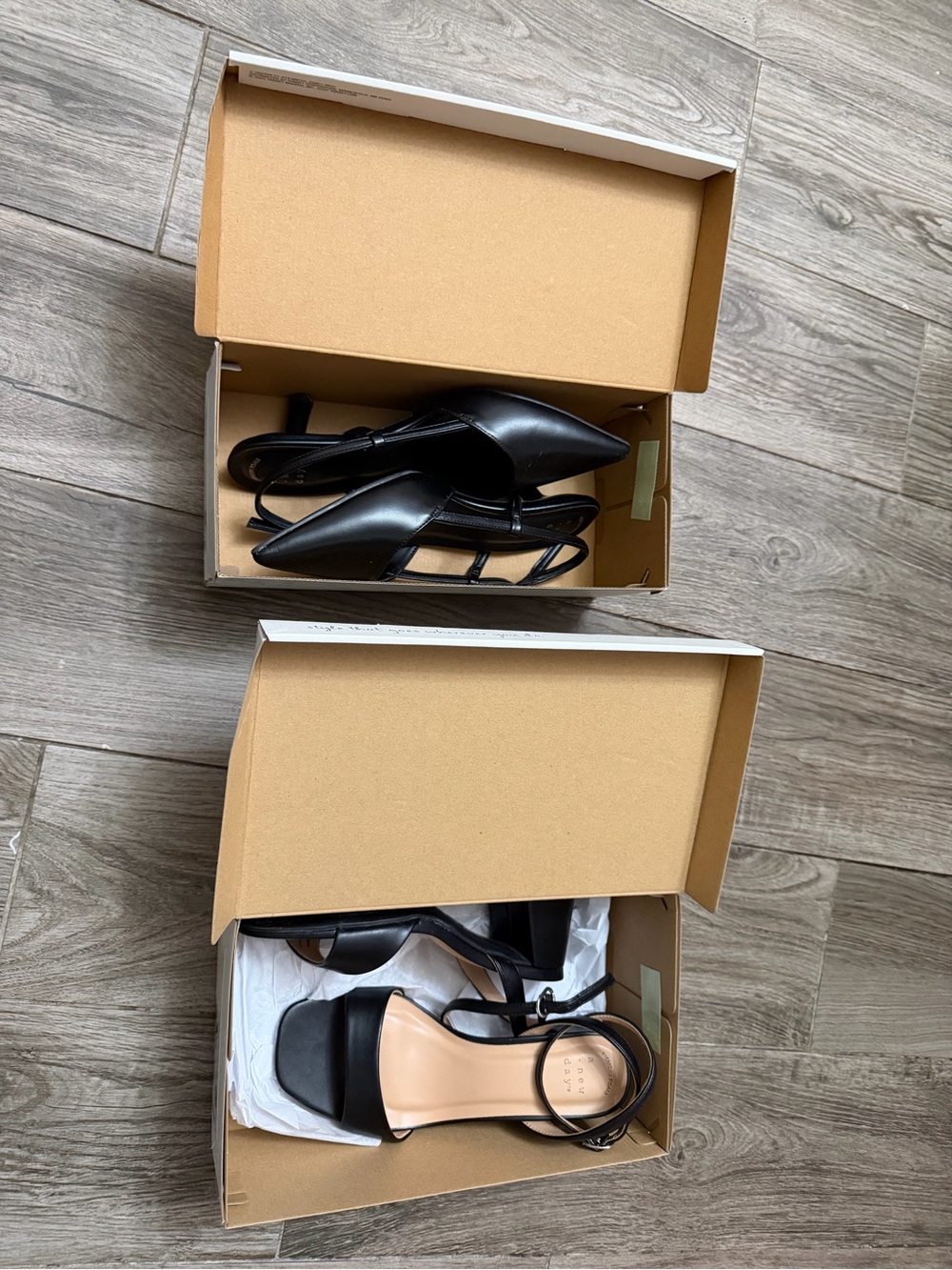 a new day Black heels BUNDLE